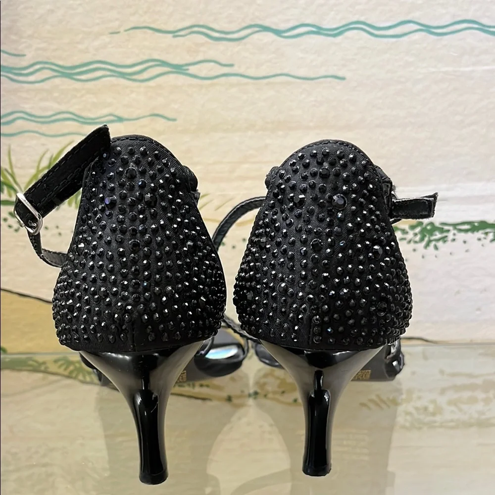 Elegant Black Strappy Heels